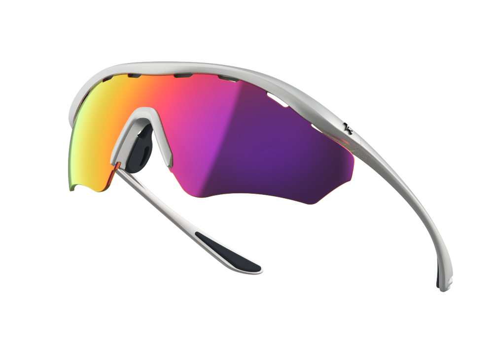 Спортивные очки с диоптриями 720armour RiderB7 / Matte Silver / Red Lens