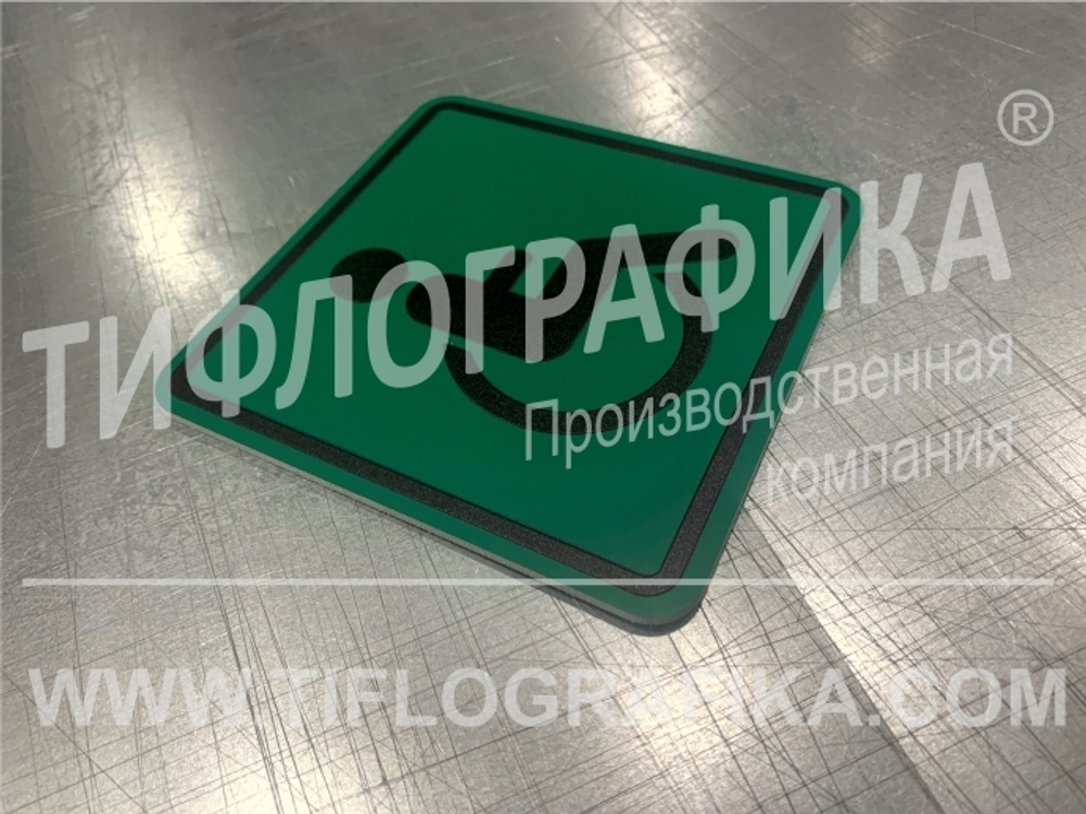 Тактильная пиктограмма G 01 - Доступность для инвалидов всех категорий, ПВХ 3 мм