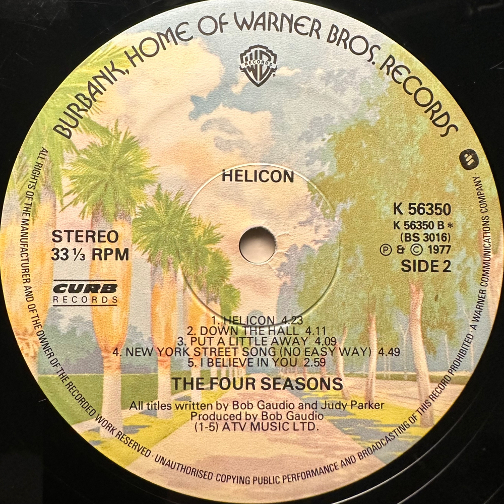 The Four Seasons - Helicon (Англия 1977г.)