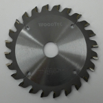 Подрезная коническая пила WoodTec для форматно-раскроечных станков Ø120х22х2,8-4,0 Z=24 KON