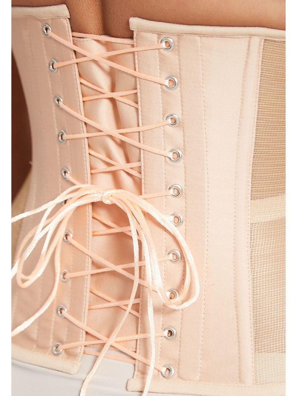 Нюдовый прозрачный корсет MINI