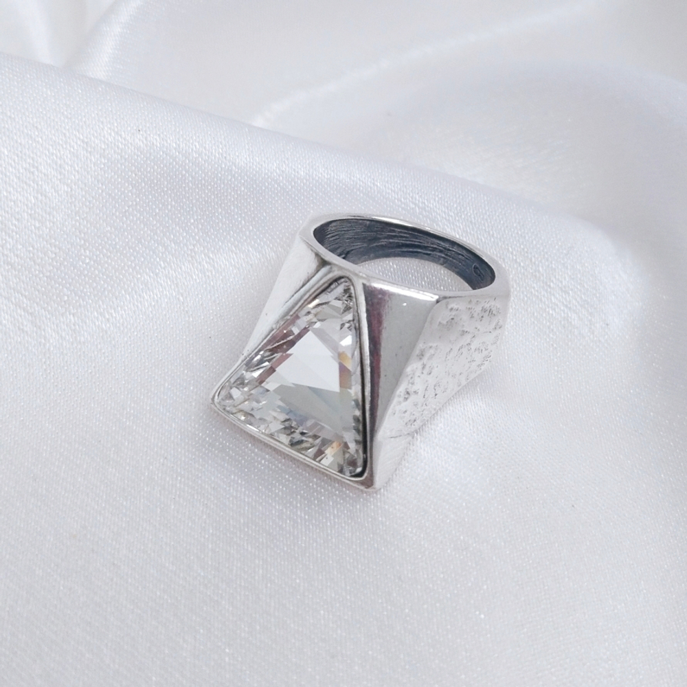 "Грой" кольцо в серебряном покрытии из коллекции "Рок-н-ролл" от Jenavi