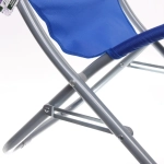 Шезлонг 47*80см «Мальта» с подголовником, синий ДоброСад