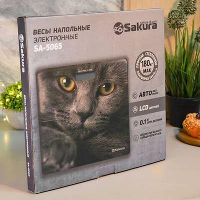 Весы напольные электронные до 180кг "Перья" Ultraslim