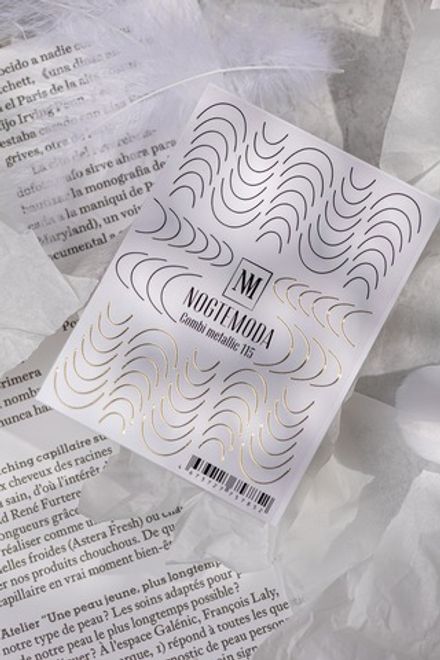 Nogtemoda Наклейки для ногтей Combi Metallic 115