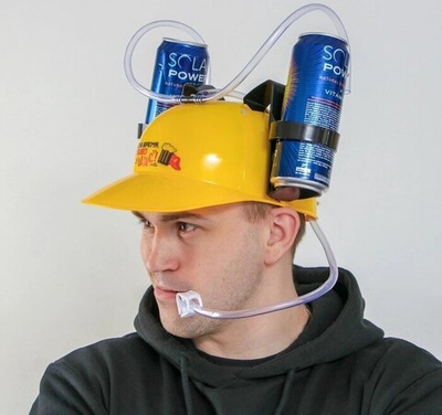 Каска с подставкой под банки «Делу время, а пиво щас»