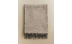 Zara Home плед из шерсти, серый