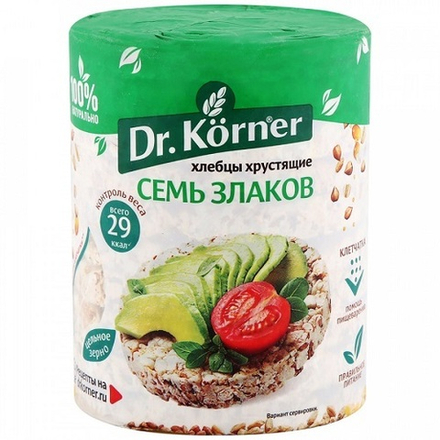 Dr.Korner хлебцы 7 злаков, 100гр