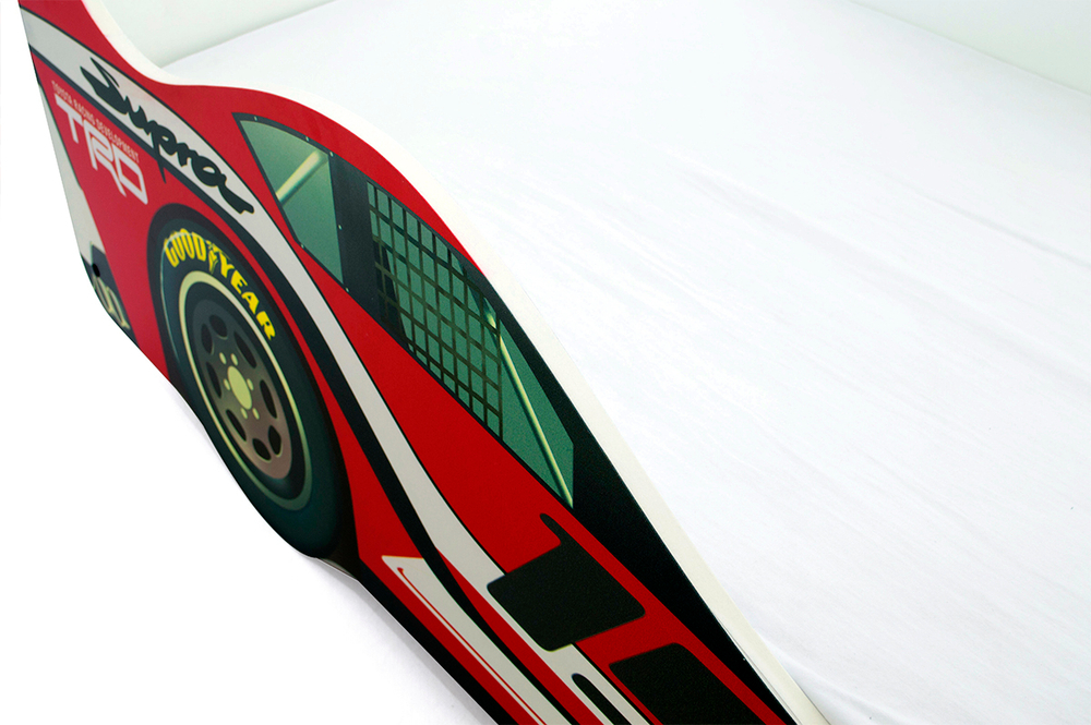 Кровать-машина Бельмарко Супра красная