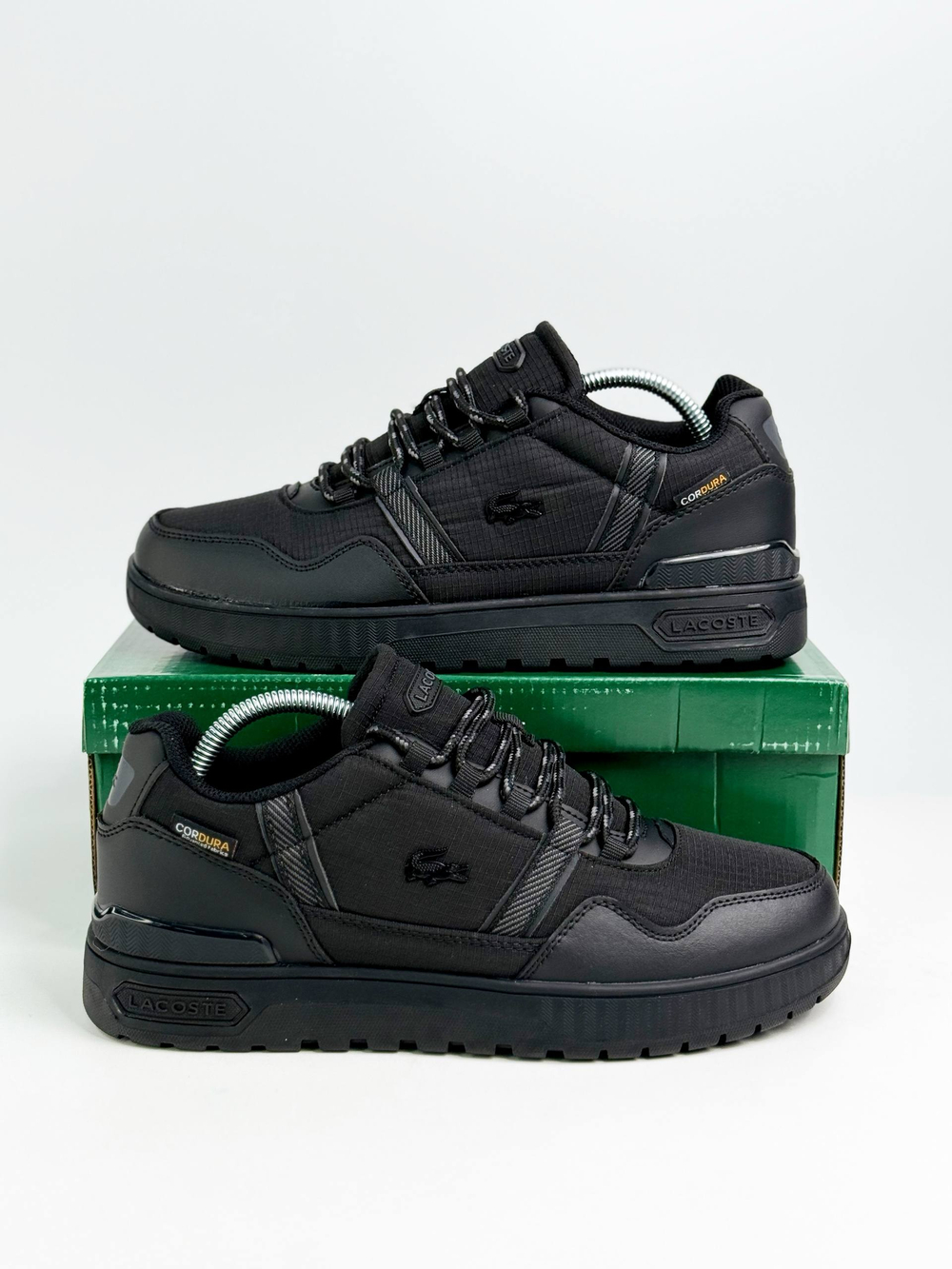 Кроссовки Lacoste Gore-Tex ТЕРМО #N586 (черн.)