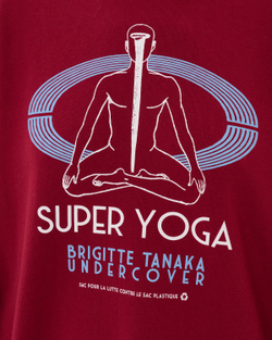 UNDERCOVER x BRIGITTE TANAKA СВИТШОТ БОРДОВЫЙ SUPER YOGA