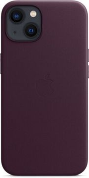 Чехол Apple Leather Case with MagSafe for iPhone 13mini, «тёмная вишня»