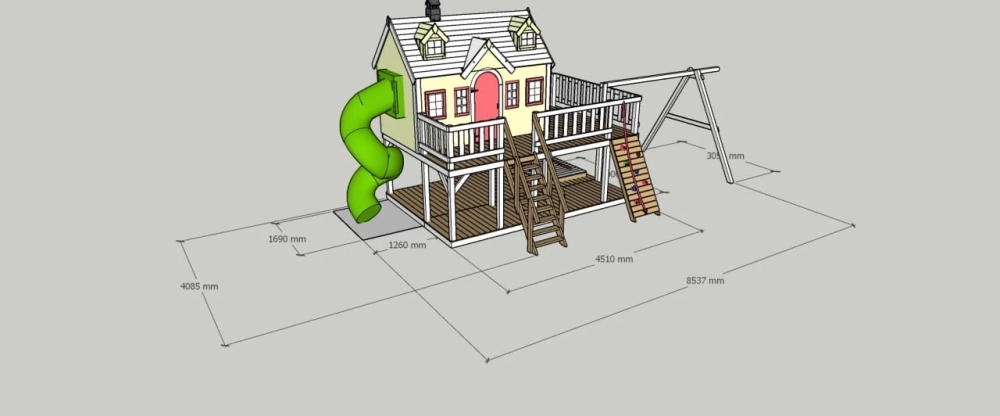 Детский деревянный домик Камилла