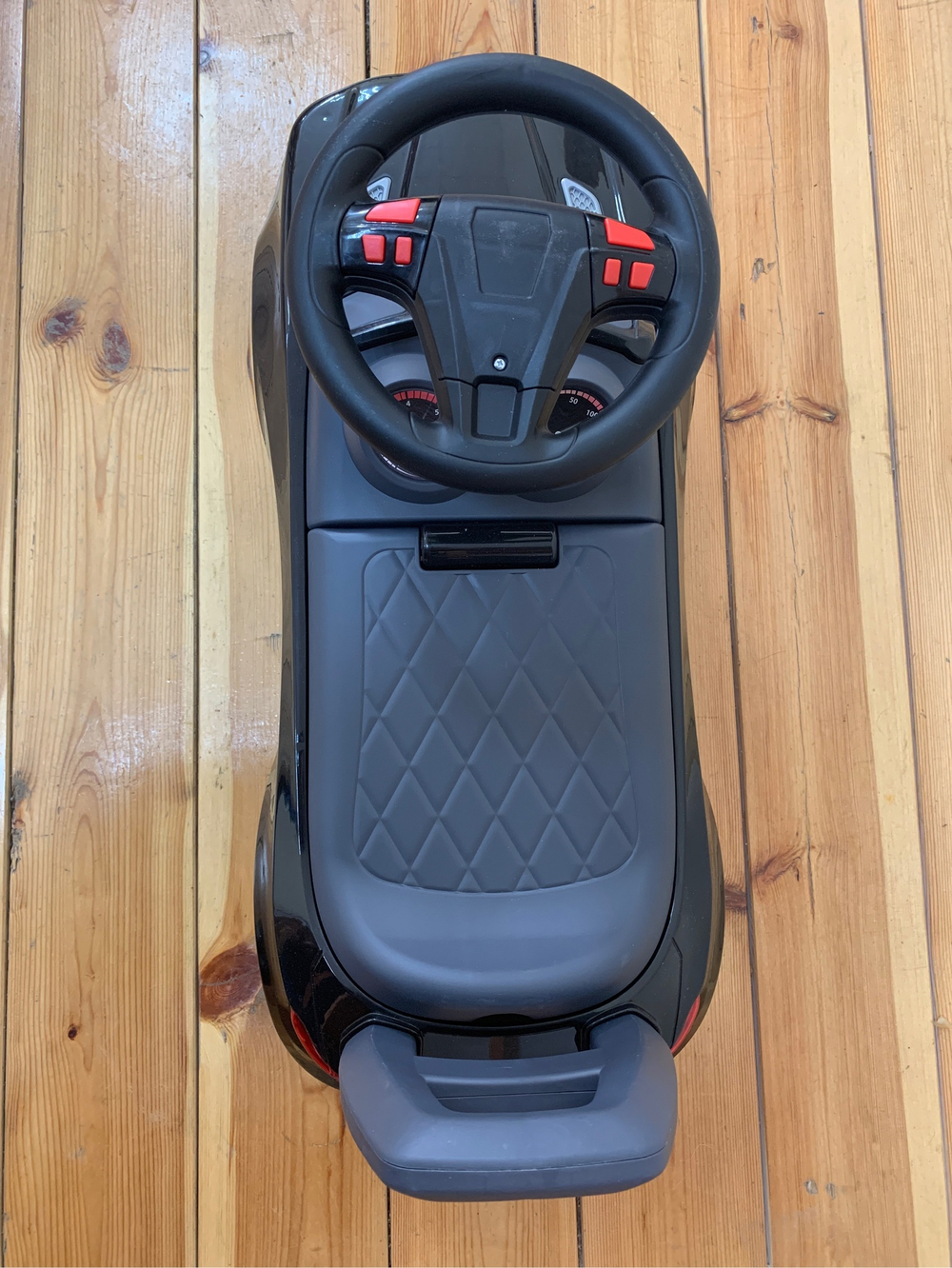 84613/Каталка-автомобиль "SuperCar" -6 со звуковым сигналом (чёрная)/5