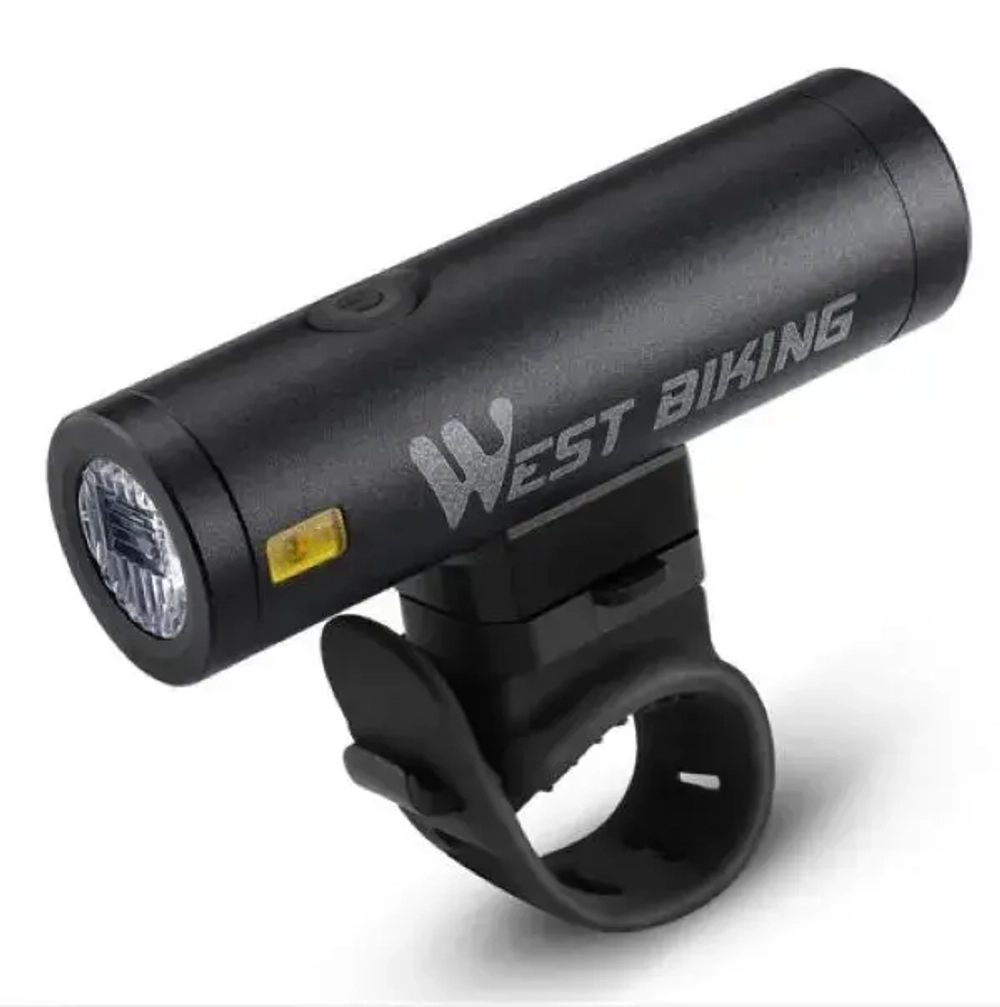 Фонарь велосипедный, передний West Biking YP0701332 (аккум. 2000 mAh, 5 режимов,USB)