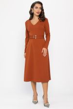 Платье трикотажное Парижанка (терракот) П14335-10М LT Collection