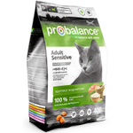 Сухой корм ProBalance Sensitive "Здоровое пищеварение" с курицей и рисом, для взрослых кошек, 400 г.