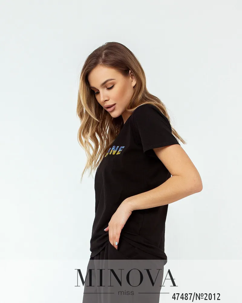 Футболка 2012-чёрный Minova