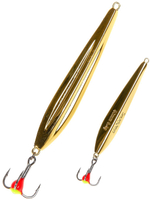 Блесна вертикальная зимняя Lucky John FIN Blade с цепочкой и тройником 60мм S блистер