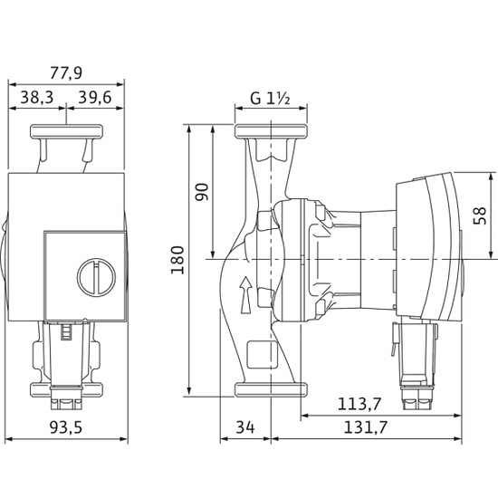 Циркуляционный насос Wilo Yonos PICO 25/1-8-(ROW)