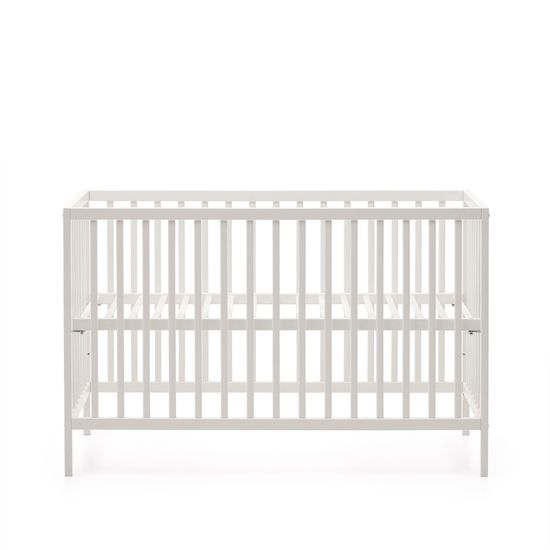 Shantal Детская кроватка из массива бука с белой отделкой 60 x 120 см