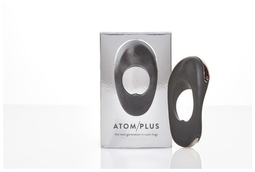 Мощное гибкое эрекционное виброкольцо с двумя виброэлементами Hot Octopuss ATOM PLUS