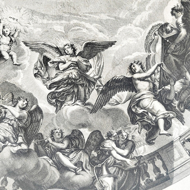 Триумф Нового Завета. Кляйншмидт по Ш. Лебрену. Гравюра на меди. 1-я пол. XVIII в.