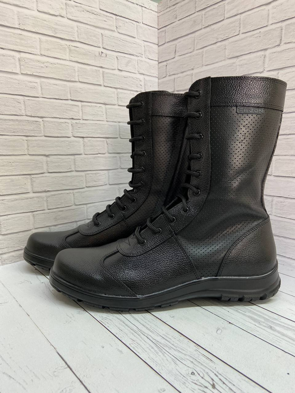 Берцы Утка перфорация У-12 черные