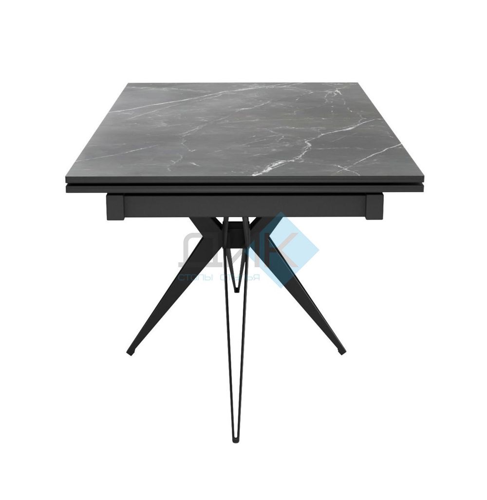 Стол DikLine KW160 керамика опоры чёрные 2 уп.