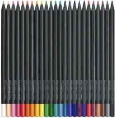 Rəngli karandaş \ Цветные карандаши Набор цветных карандашей Faber-Castell Black Edition 24 шт