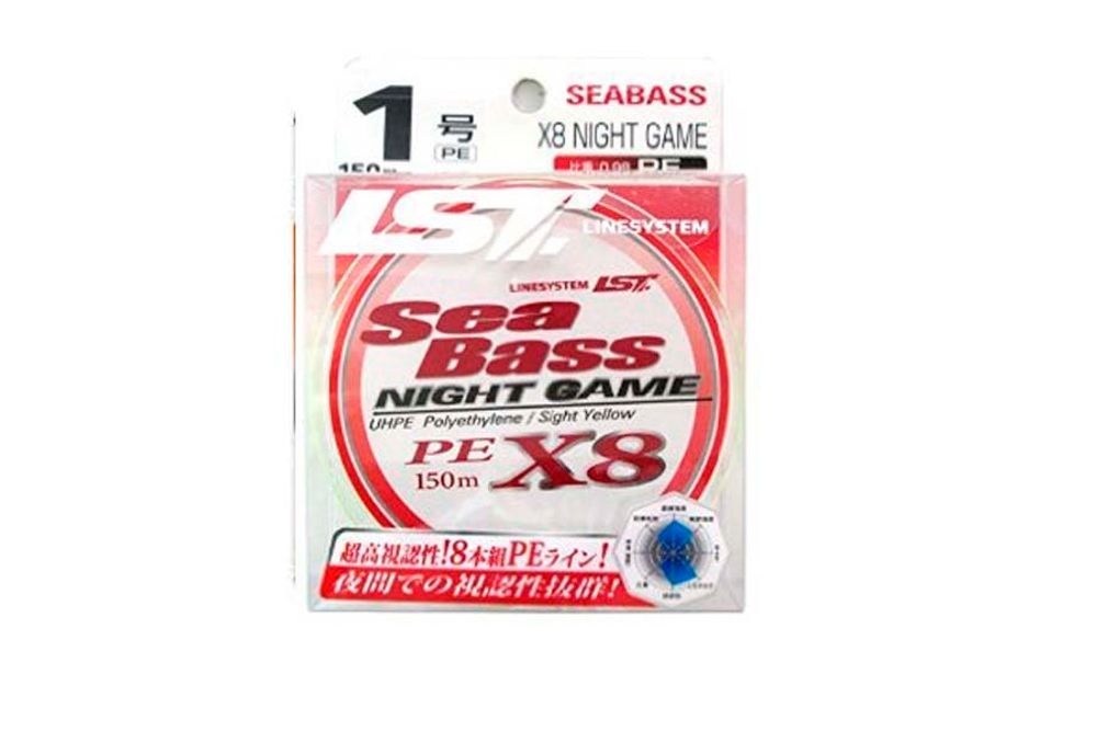 Шнур LINESYSTEM Sea Bass X8 Night Game #1.2 (150m)
