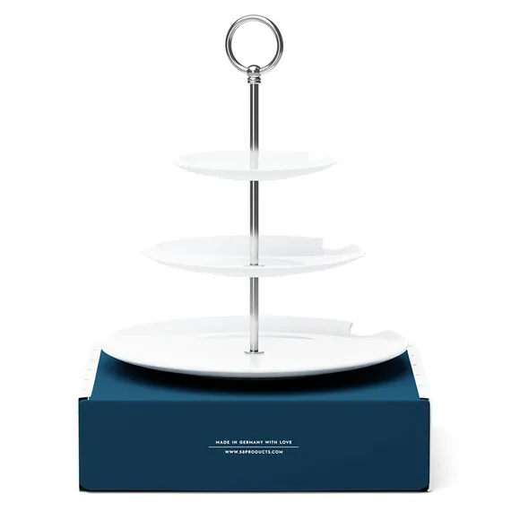 Этажерка food-tempel teller mit biss, 3 яруса, D15/20/28 см