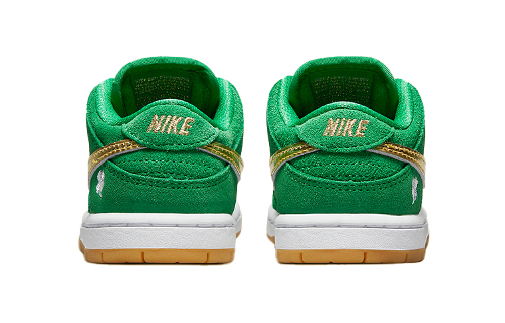 Baby Nike Dunk SB Pro "St. Patrick's Day "Four-leaf clover trend retro casual low-top sneakers green