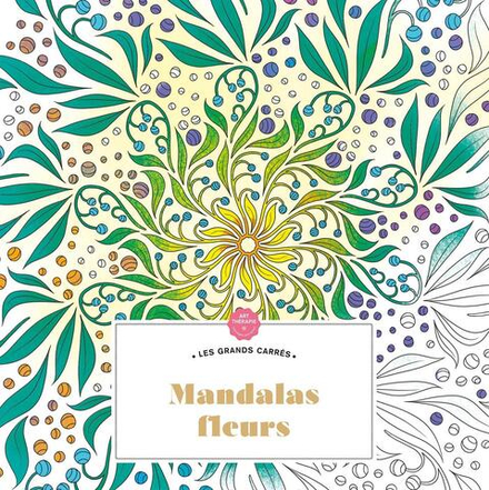 Hachette  раскраска по номерам  Mandalas fleurs