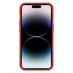 Усиленный чехол красного цвета от Nillkin для смартфона iPhone 14 Pro Max, серия Super Frosted Shield Pro