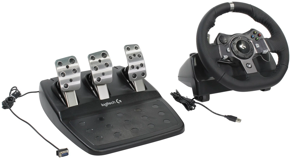 Комплект Logitech G G920 Driving Force, черный