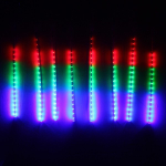 Гирлянда для улицы БАХРОМА ш2,0 м* в50 см 36 ламп LED «Тающая сосулька», Мультицвет (8 трубок)