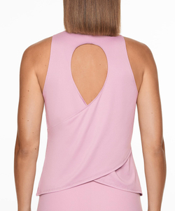 Oysho Футболка комфортлюкс с перекрестной спиной, розовый