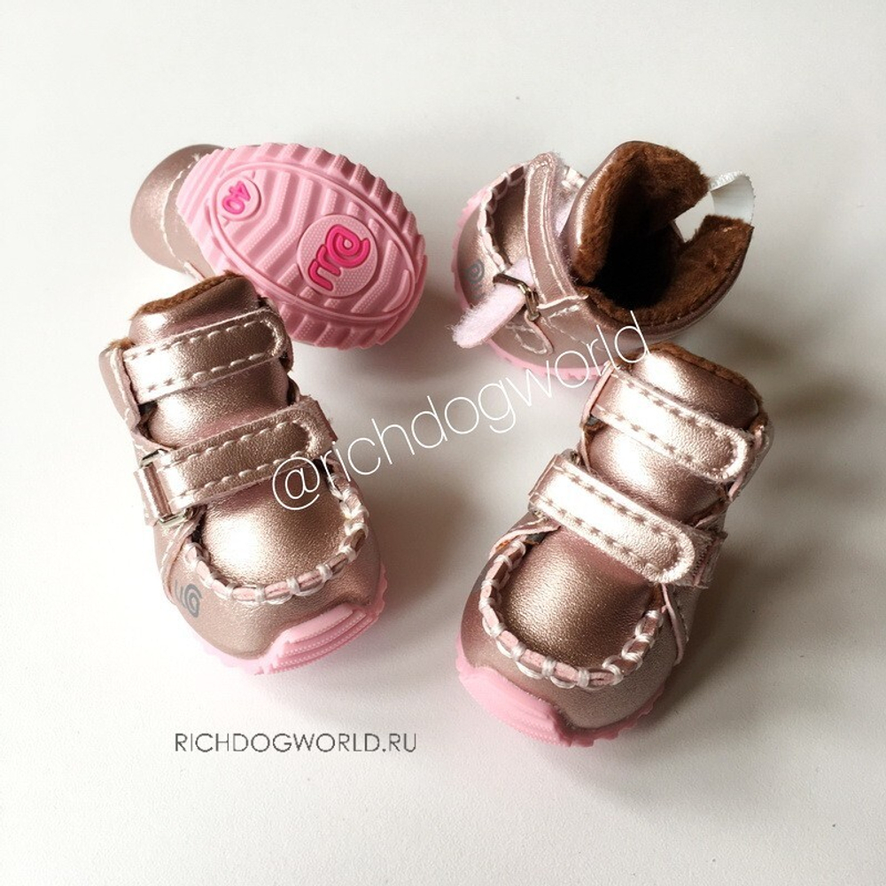 302 W Ботинки "Эко кожа" на меху/Анатомическая обувь для собак. ЗИМА.