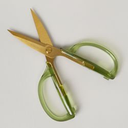 КУХОННЫЕ НОЖНИЦЫ ЦВЕТ ИЗУМРУД, ТИТАНОВОЕ ПОКРЫТИЕ ЛЕЗВИЯ, 19,5 СМ (МАЛ=12ШТ)