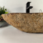 Каменная раковина из речного камня RS-05194 (52*37*14) 0857 из натурального камня