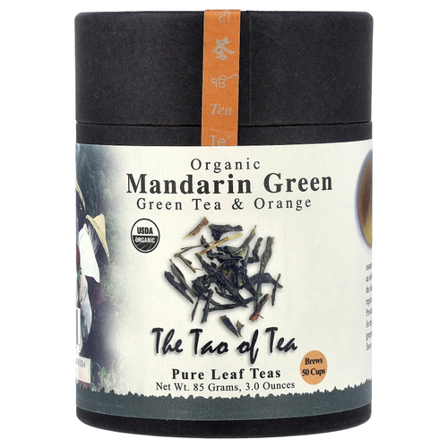 The Tao of Tea, Органический зеленый чай и апельсин, мандарин и 85 г (3 унции)