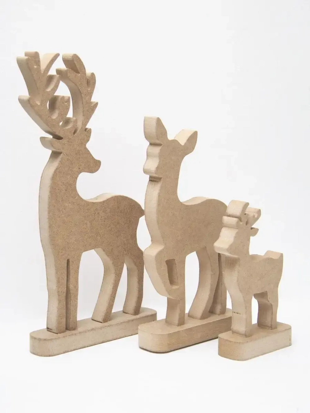 Новогодний декор. Комплект из трех оленей 31см, 24см, 16см