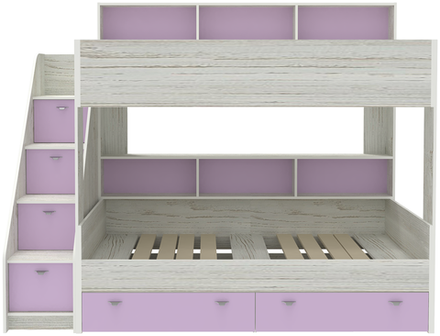 Двухъярусная кровать КарИВи Голден Кидс 10 Винтерберг Ирис