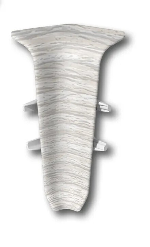 Угол внутренний для плинтуса 100мм "Деконика", 265 Клен патина