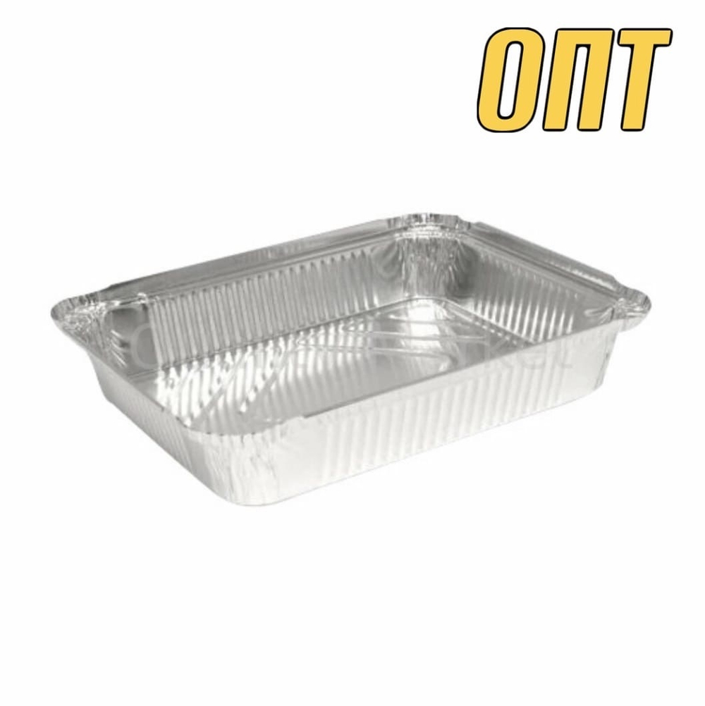 Алюминиевая форма L-край - 225 х 175 х 35 мм, 1040 мл (25/400шт)