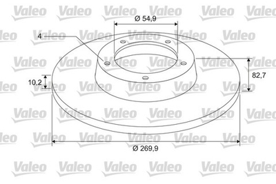 VALEO - 675404-VAL - Brake Disc