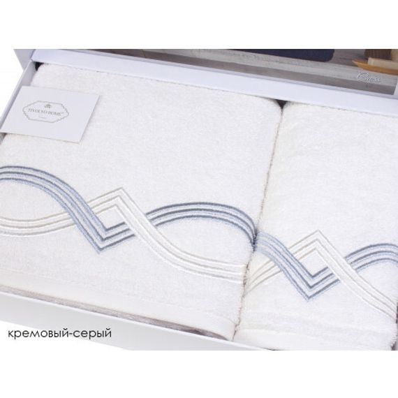 Набор полотенец Cross 2 предмета TIVOLYO HOME Турция