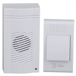 Звонок дверной ЭРА C51 беспроводной белый 32 мелодии в пакете