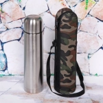 Термос металлический 1000мл в чехле «Хаки»